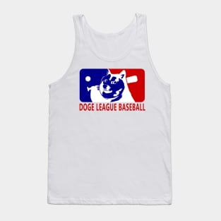 Doge League Baseball Logo Tank Top